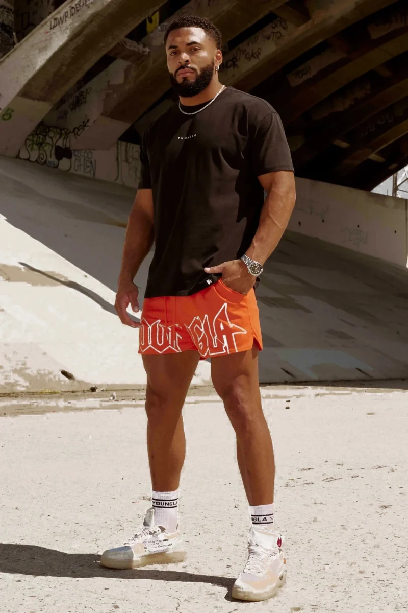 S1046a39606a74dfea098c55d88a57152G.webp Gym Sports Men's Shorts American Style Clothing Brands Jogger Outdoor Running Basketball Training Shorts Beach Pants Fitness