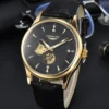 LONGLUX automatic watch elegant style wholesale mechanical wristwatches skeleton rome waterproof  mens watch men gift