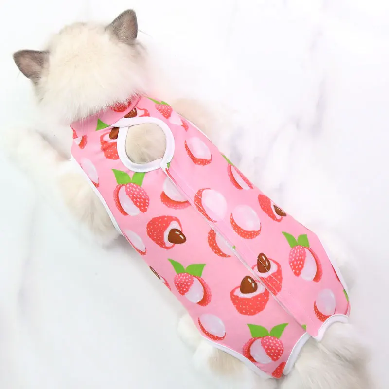 Cat Anti-licking Sterilization Clothes Pet Surgery Suit for Small Dog Cat Weaning Breathable Puppy Anti-scratch Body Strap Vest