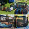 Outdoor Playground Cat Cage Outdoor Cat Tunnel Outdoor Portable Cat Tent with Storage Bag Outdoor Cat Fence Pet Fence