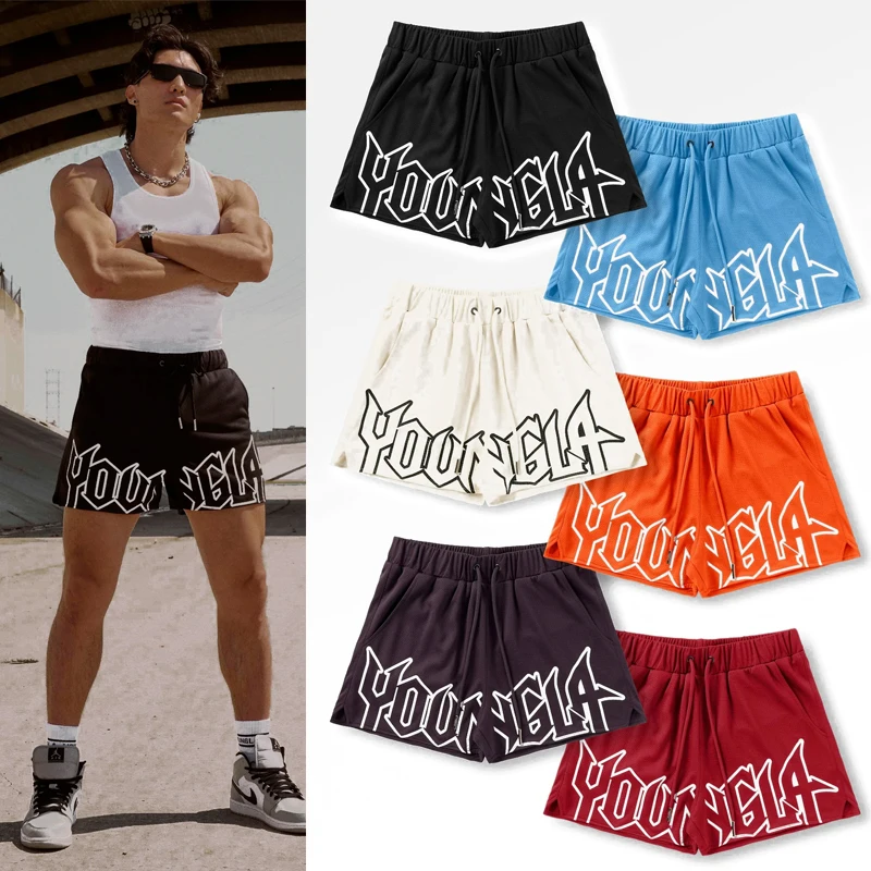 Gym Sports Men's Shorts American Style Clothing Brands Jogger Outdoor Running Basketball Training Shorts Beach Pants Fitness