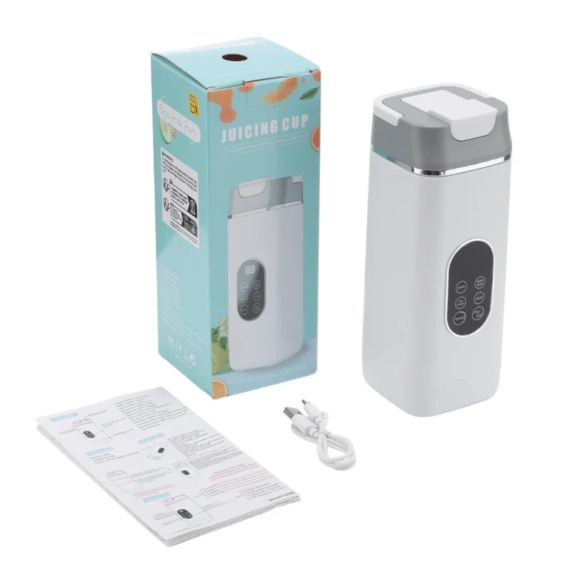 S1b1f86ba3ed54d40af0030ca5e247a53V.webp 6 Blades Electric Juicer Cup 2 Cups For Travel Portable Juicer Mixer Usb Charge Fresh Fruit Juice Personal Blender Smoothie