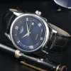 LONGLUX automatic man watch wholesale mechanical watches simple versatile date waterproof fashion leather man watch men gift
