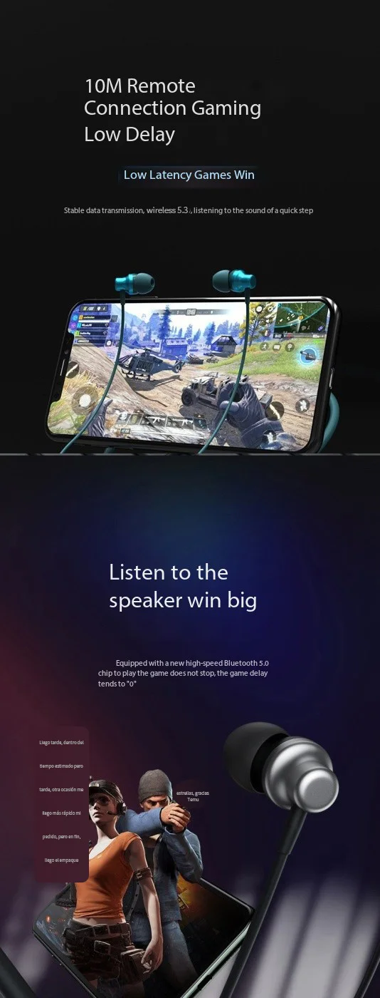 Neckband Wireless Sports Headset Compatible With All Mobile Phones Suitable For Students Boys And Girls Birthday Gifts