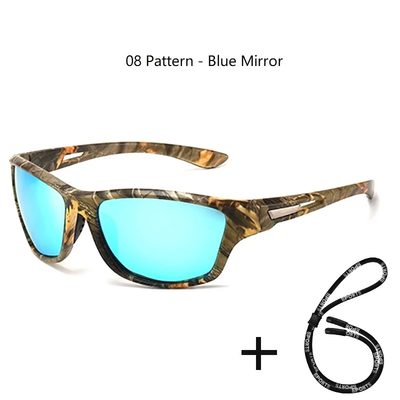 Men's Polarized Fishing Sunglasses With Glasses Chain For Men Women Driving Hiking Sun Glasses Fishing  UV400 Eyewear