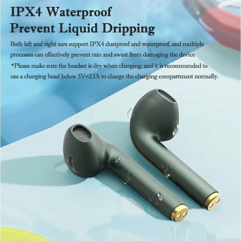 Xiaomi J18 Wireless Bluetooth Earphones HiFI In Ear Stereo Soundtrack Microphone Waterproof Touch Noise Reduction Earphones