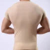 Men's Sheer Undershirts Man Ice Silk Mesh See through Basics Shirts Sexy Fitness Bodybuilding Underwear