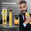 Professional Hair Clipper and Trimmer Set Men Electric Razor Shavers Beard Trimmer Rechargeable Barber Clippers Haircut Kit