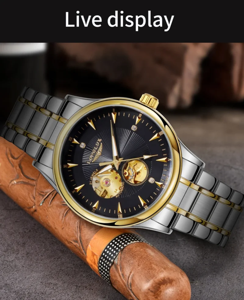 S2b6aca48b49d42f78e18ceb774b907ddE.webp LONGLUX Men automatic mechanical watch elegant luxury watches waterproof skeleton business wholesale stainless steel gift watch