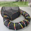 Outdoor Playground Cat Cage Outdoor Cat Tunnel Outdoor Portable Cat Tent with Storage Bag Outdoor Cat Fence Pet Fence