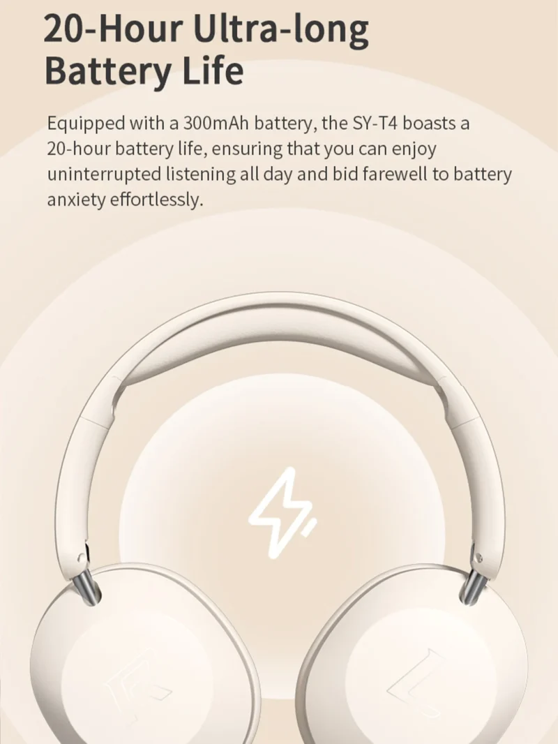 Over-ear Bluetooth headphones, high-quality wireless calls, long-life sports, gaming and music listening Bluetooth headphones