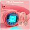 Y08 Wireless Bluetooth Headphone  Macaron Headphones Stereo Headband Gaming Headset with Mic Gamer Girl Gift for Mobile Tablet