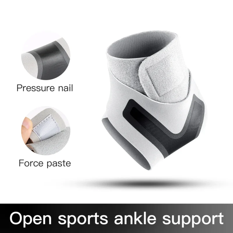 1PC Adjustable Ankle Support Pad Ankle Sleeve Pressure Anti-Spinning Elastic Breathable Support Fitness Sports Safety Prevention