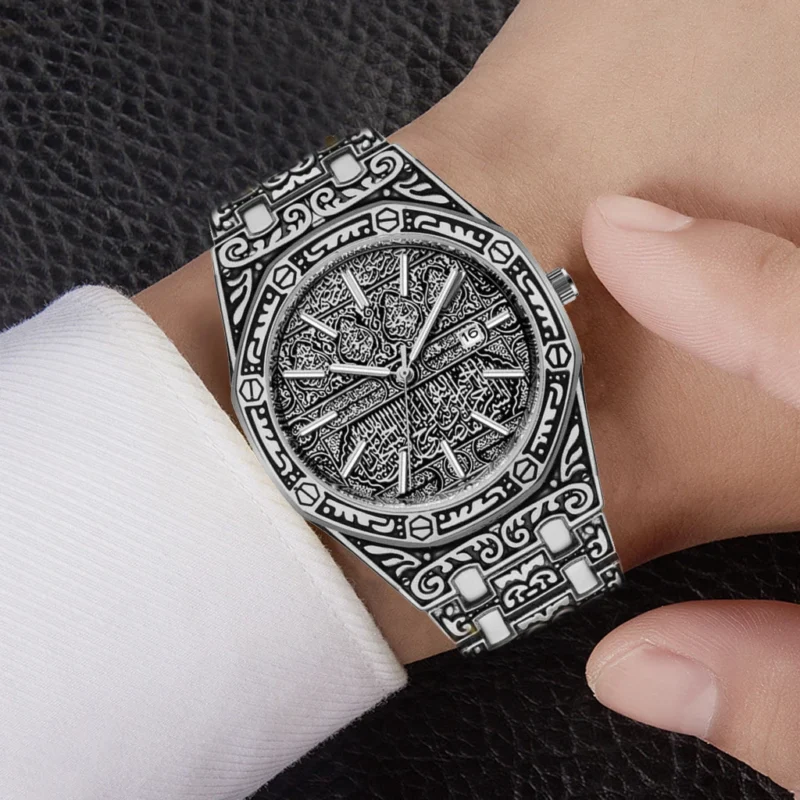 S38c1149baa07415daaaf3ec5d90aa956B.webp New Hot Watches Fashion Men Stainless Steel Watch Luxury Calendar Quartz Wristwatch Business Watches Man Clock Relogio Masculino