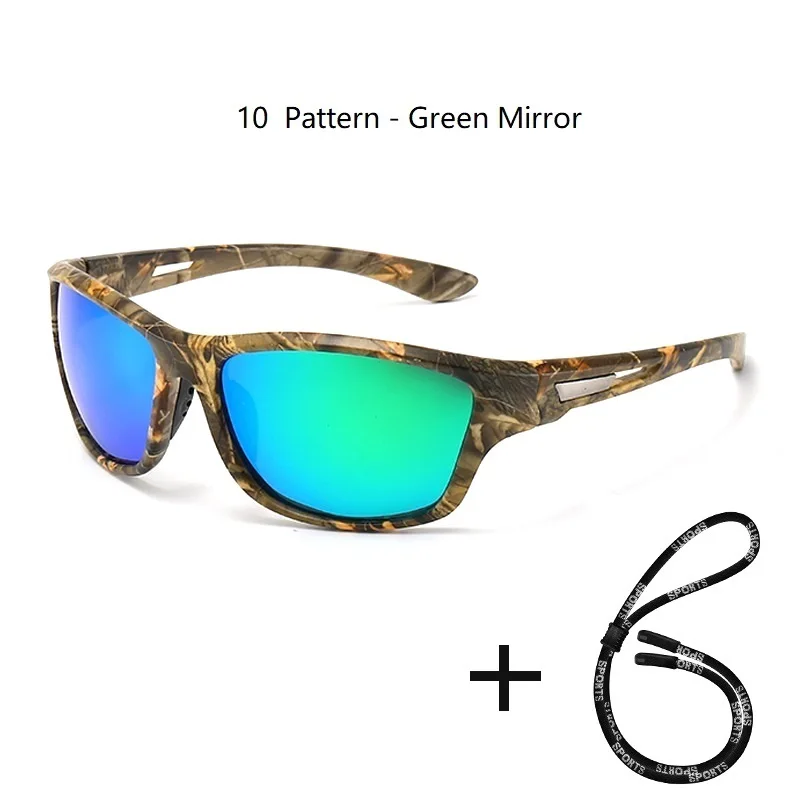 Men's Polarized Fishing Sunglasses With Glasses Chain For Men Women Driving Hiking Sun Glasses Fishing  UV400 Eyewear