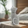 Cat Statue Resin Collectible Art Crafts Creative Animal Sculpture Tabletop Ornament for Cabinet Shelf Entrance Bookshelf Bedroom