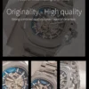 LONGLUX Men automatic mechanical watch luxury watches waterproof skeleton business cheap wholesale stainless steel gift watch