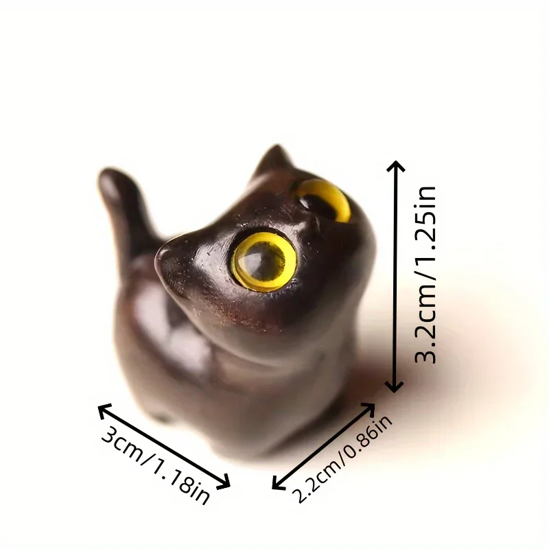 Charming Wooden Kitten Figurine Handcrafted Cat Decor for Home Perfect Gift Idea Cat Figurine Cat Accessories Decoration Crafts