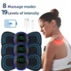 S53a2acef1f864ff9bab8a9500ef9862cY.webp Electric Neck Massager EMS Muscle Massage Stimulator Low Frequency Instrument Back Cervical Calf Patches Pain Joints Mini Device
