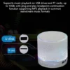 Wireless Mini Speaker, Subwoofer, Dazzle Crackle 7 Colour Light Wireless Mini Speaker, Portable Small Speaker