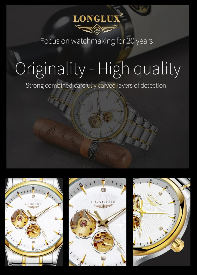 S58fb0836d45546fb93d926af1467a86eg.webp LONGLUX Men automatic mechanical watch elegant luxury watches waterproof skeleton business wholesale stainless steel gift watch