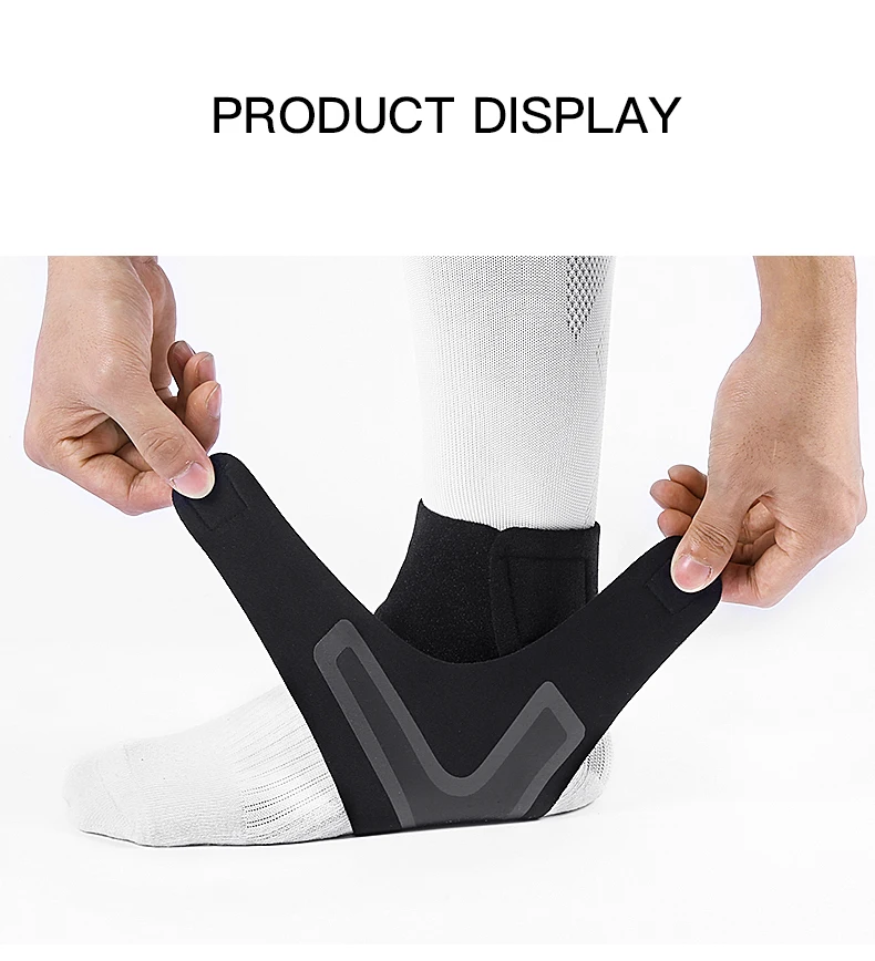 1PC Adjustable Ankle Support Pad Ankle Sleeve Pressure Anti-Spinning Elastic Breathable Support Fitness Sports Safety Prevention