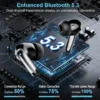 S5a878a5dbc214a0a8b999e6f928651dao.webp Wireless Headphones,Bluetooth 5.3 Stereo Earphones in Ear with 4 ENC Mic Clear Calls,Noise Cancelling Ear Buds,48H battery life.
