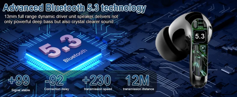 S6084b196056c4973a94e6e9b739a616bo.webp Wireless Headphones,Bluetooth 5.3 Stereo Earphones in Ear with 4 ENC Mic Clear Calls,Noise Cancelling Ear Buds,48H battery life.