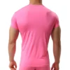 Ice Silk T Shirt for Men Summer Breathable Short Sleeve Tops Men's Quick Dry T-shirt Trainer Slim Tops