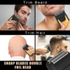 Professional Hair Clipper and Trimmer Set Men Electric Razor Shavers Beard Trimmer Rechargeable Barber Clippers Haircut Kit
