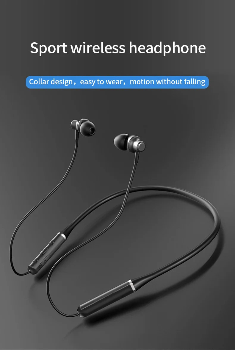 Neckband Wireless Sports Headset Compatible With All Mobile Phones Suitable For Students Boys And Girls Birthday Gifts