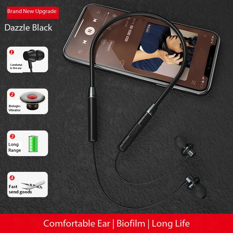 Neckband Wireless Sports Headset Compatible With All Mobile Phones Suitable For Students Boys And Girls Birthday Gifts