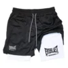 S713af2519f7a4ffaa5a9a7073e551277r.webp Men's compression gym shorts, EVERLAST printed sports pants, double layered, quick drying, basketball, muscle, fitness RL0365