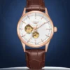 LONGLUX automatic watch elegant style wholesale mechanical wristwatches skeleton rome waterproof  mens watch men gift