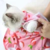 Cat Weaning Sterilization Suit Small Dog Cats Jumpsuit Anti-lick Recovery Clothing After Surgery Cute Print Pet Care Clothes
