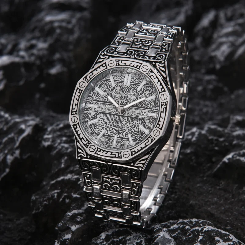 S7b3d4f38cbfd4f47b861f3eee3bd7fa4u.webp New Hot Watches Fashion Men Stainless Steel Watch Luxury Calendar Quartz Wristwatch Business Watches Man Clock Relogio Masculino