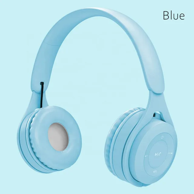 Y08 Wireless Bluetooth Headphone  Macaron Headphones Stereo Headband Gaming Headset with Mic Gamer Girl Gift for Mobile Tablet