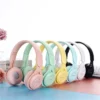 Y08 Wireless Bluetooth Headphone  Macaron Headphones Stereo Headband Gaming Headset with Mic Gamer Girl Gift for Mobile Tablet