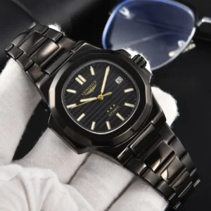 LONGLUX automatic watch business luxury mechanical wristwatches wholesale steel date waterproof mens watch men gift