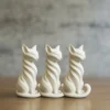A cat sculpture with elegant creative space, European elegant home art, creating space, European creative figurines