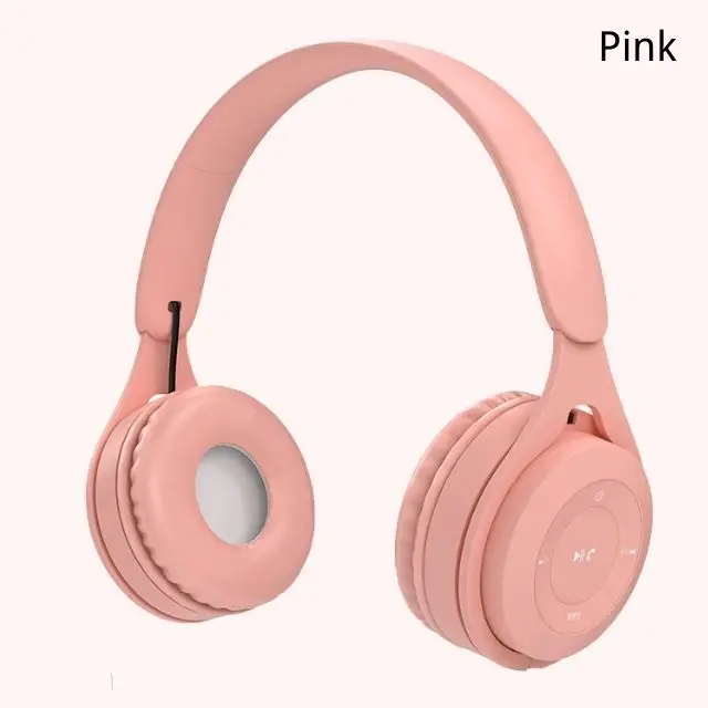 Y08 Wireless Bluetooth Headphone  Macaron Headphones Stereo Headband Gaming Headset with Mic Gamer Girl Gift for Mobile Tablet