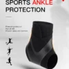 1PC Adjustable Ankle Support Pad Ankle Sleeve Pressure Anti-Spinning Elastic Breathable Support Fitness Sports Safety Prevention