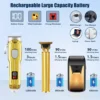 Professional Hair Clipper and Trimmer Set Men Electric Razor Shavers Beard Trimmer Rechargeable Barber Clippers Haircut Kit