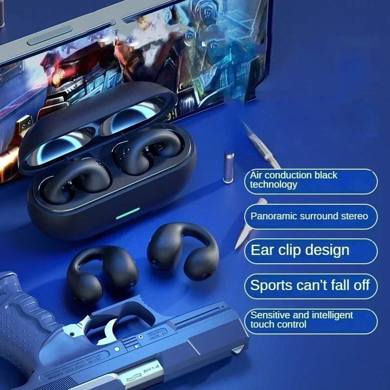 Sabd5458832ac45c1ab33c939644d4869P.webp New Original T75 Bone Conduction Wireless Bluetooth 5.3 Headphones Sports Earphones HiFi Sound Quality Waterproof TWS Headset