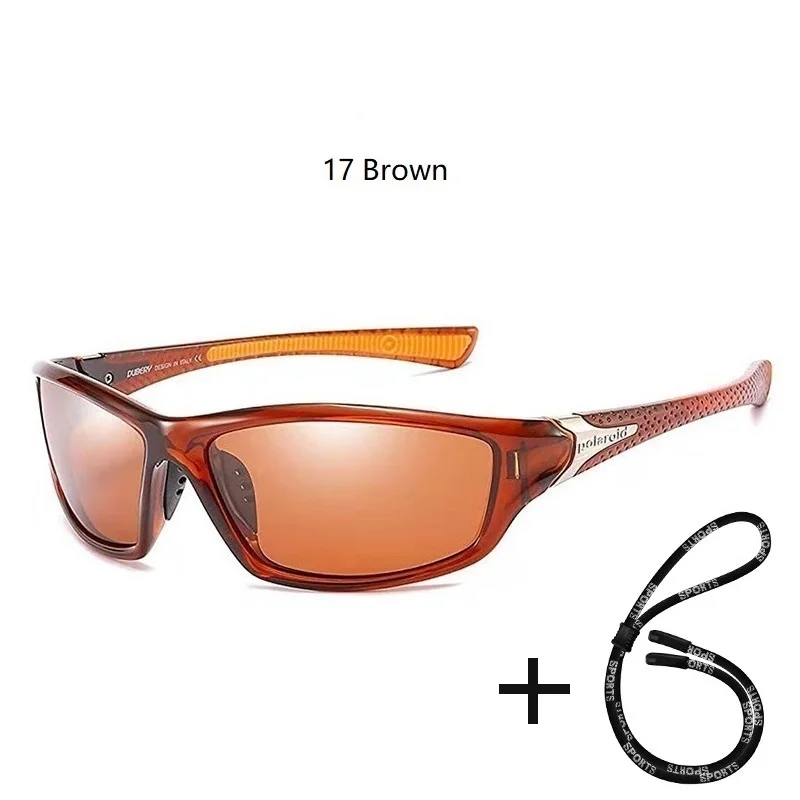 Men's Polarized Fishing Sunglasses With Glasses Chain For Men Women Driving Hiking Sun Glasses Fishing  UV400 Eyewear