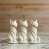 A cat sculpture with elegant creative space, European elegant home art, creating space, European creative figurines