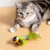 Indoor Interactive Birds Toy for Cat Chasing Teasing Toy Sounding Catnip Cat Teaser Toy Self-hilarity Wall Hanging Birds Cat Toy