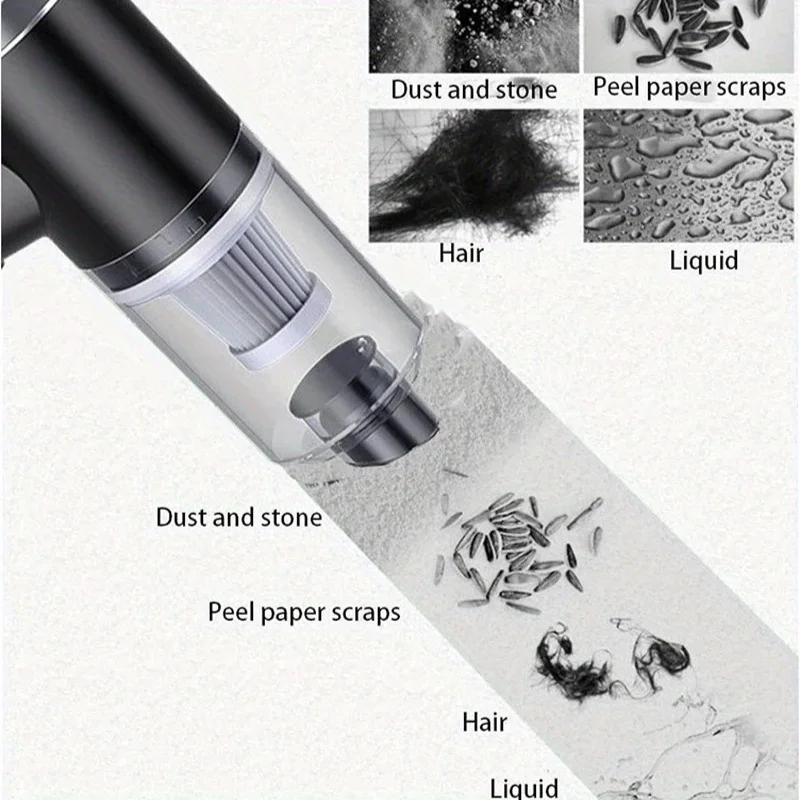 Portable Wireless Car Vacuum Cleaner Wireless Vacuum Cleaner Dual Use for Home and Car 120W High Power Powerful Vacuum Cleaner