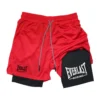 Sb82040fb83c649258ae2929a87de284e4.webp Men's compression gym shorts, EVERLAST printed sports pants, double layered, quick drying, basketball, muscle, fitness RL0365