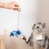 Indoor Interactive Birds Toy for Cat Chasing Teasing Toy Sounding Catnip Cat Teaser Toy Self-hilarity Wall Hanging Birds Cat Toy